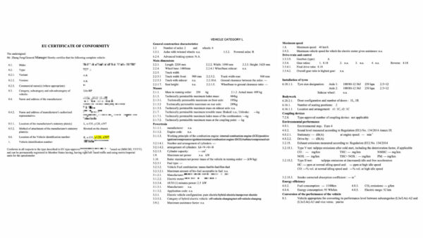 4-Rad Elektro-Kabinenroller QUAD