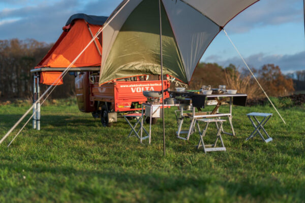 Elektrofrosch Camping